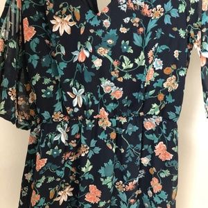 Navy Floral Summer Dress